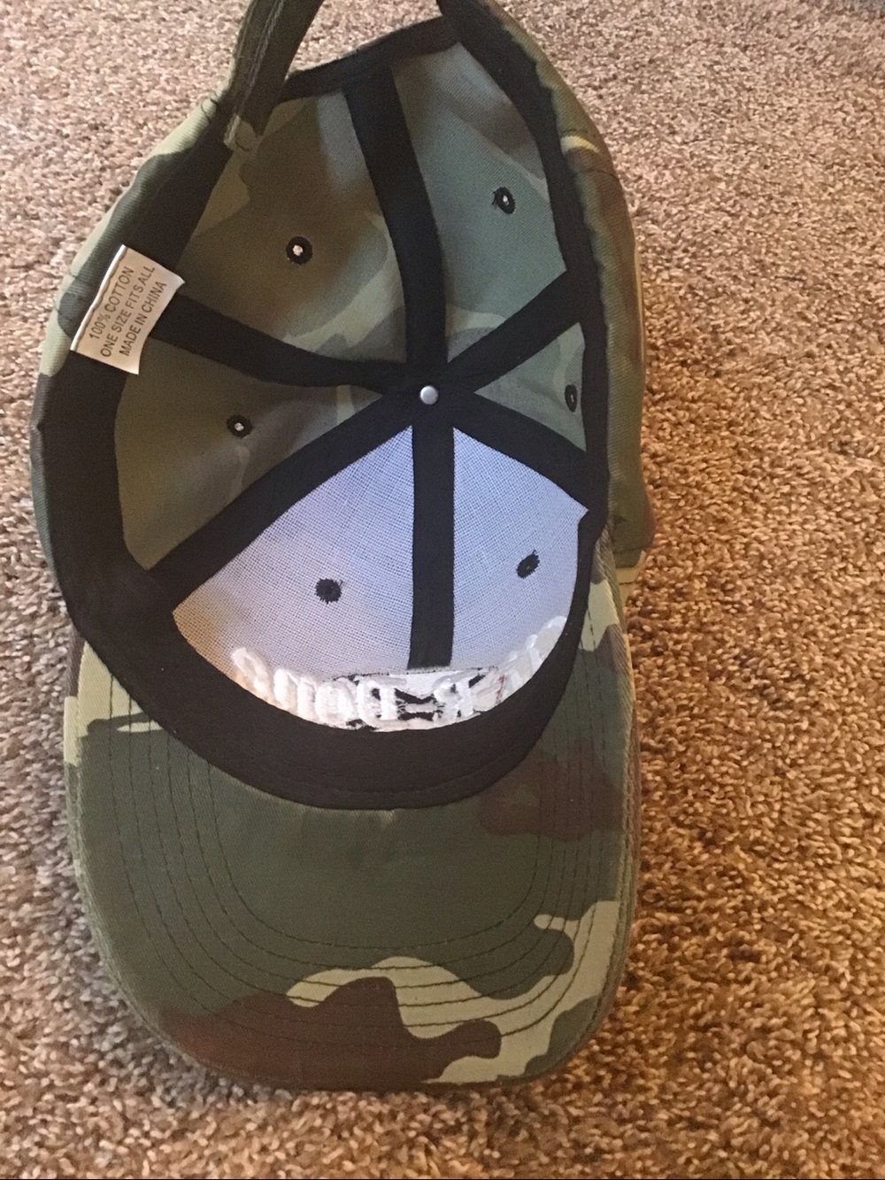 Camouflage ball hat adjustable, one size fits all Confederate flag Git-R-Done - Picture 5 of 7